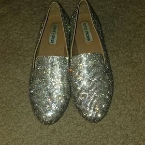 Steve Madden rhinestone loafers